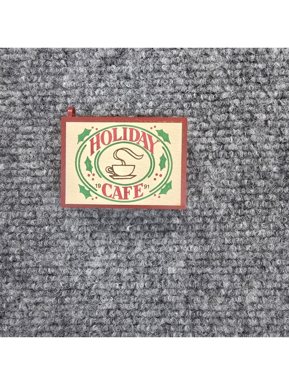 Hallmark Keepsake Holiday Cafe 1991 Matchbox Memories Ornament with Box - Picture 3 of 6